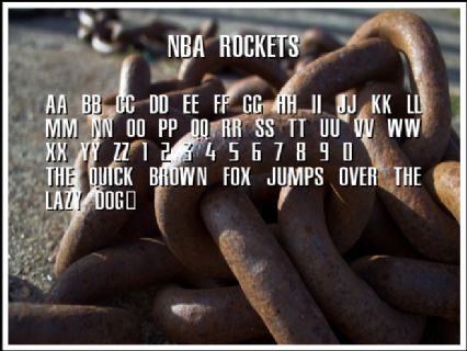 NBA Rockets Font