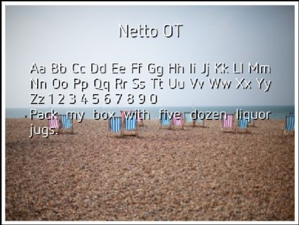 Netto OT Font Preview