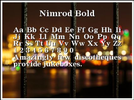 Nimrod Bold Font