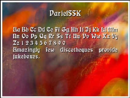 ParielSSK Font Preview