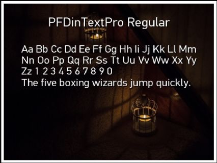 PFDinTextPro Regular Font