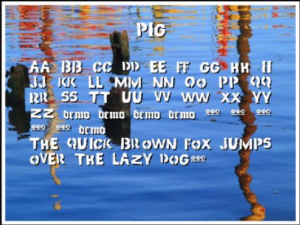 PIG Font Preview