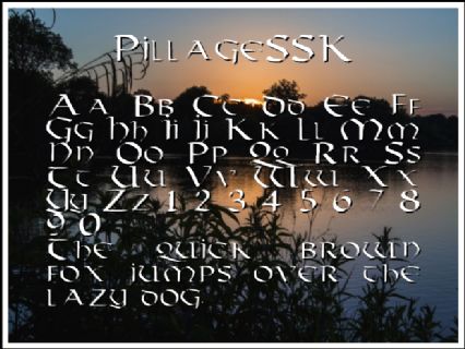 PillageSSK Font Preview