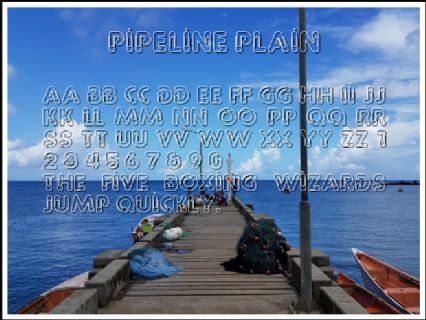 Pipeline Plain Font Preview