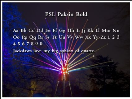 PSL Paksin Bold Font