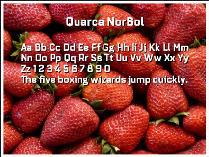 Quarca NorBol Font Preview