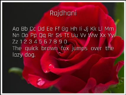 Rajdhani Font Preview