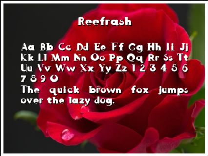 Reefrash Font Preview