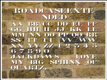 RoadcaseExtended Font Preview