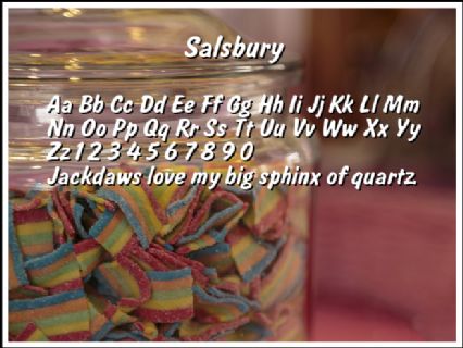Salsbury Font Preview