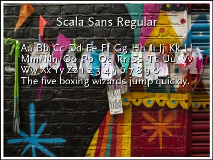Scala Sans Regular Font Preview