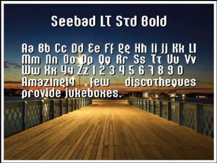 Seebad LT Std Bold Font Preview