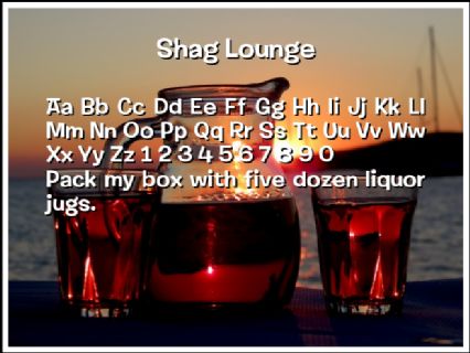 Shag Lounge Font Preview