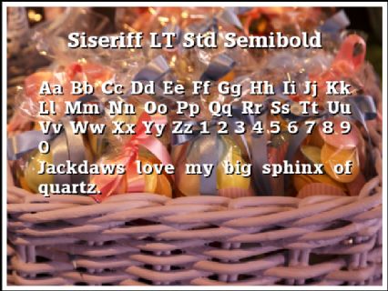 Siseriff LT Std Semibold Font Preview