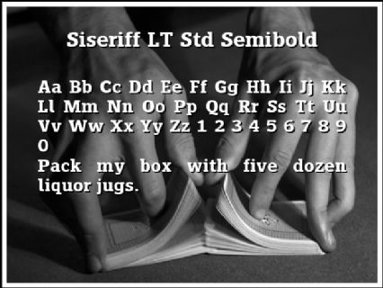Siseriff LT Std Semibold Font