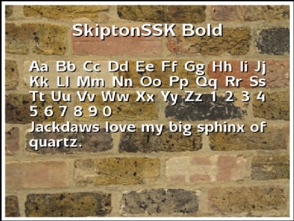 SkiptonSSK Bold Font Preview