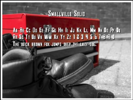 Smallville Solid Font Preview