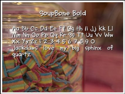 SoupBone Bold Font Preview