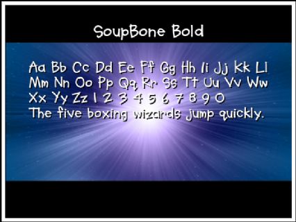 SoupBone Bold Font