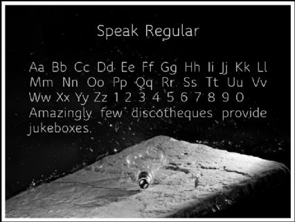 Speak Regular Font