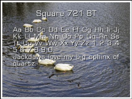Square 721 BT Font Preview