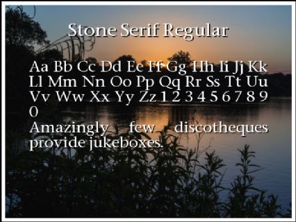 Stone Serif Regular Font