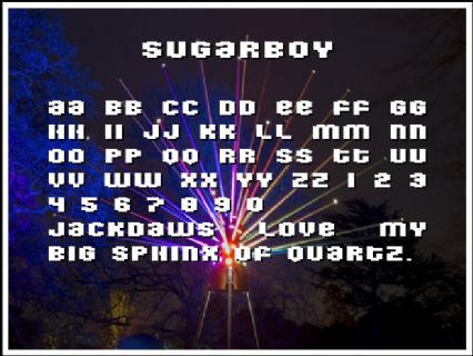 SugarBoy Font Preview