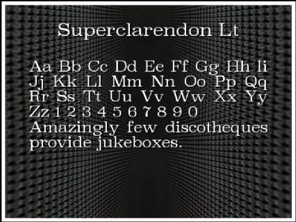 Superclarendon Lt Font