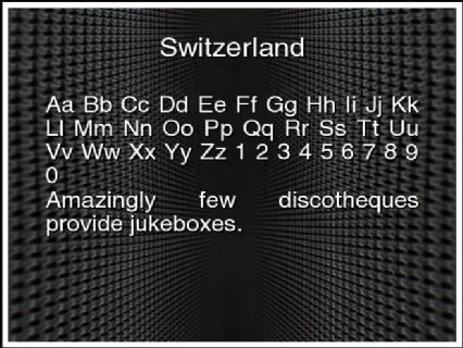 Switzerland Font
