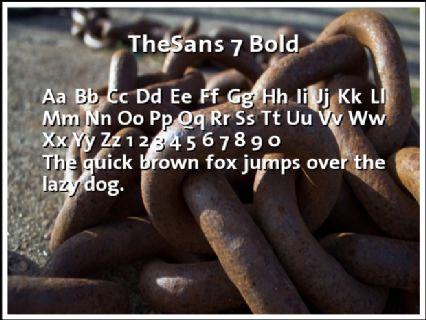 TheSans 7 Bold Font Preview
