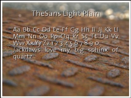 TheSans Light Plain Font