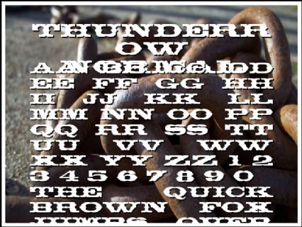 Thunderrow Normal Font Preview