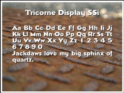 Tricorne Display SSi Font Preview
