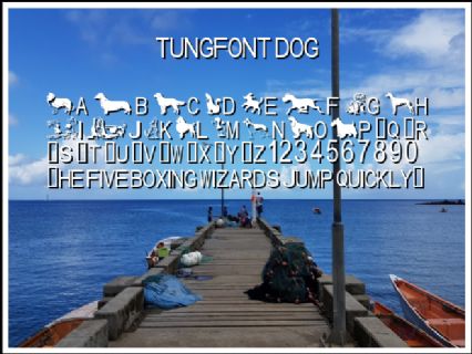 tungfont dog Font Preview