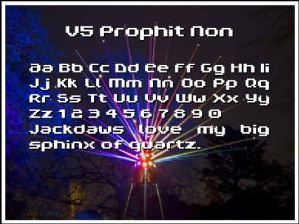 V5 Prophit Non Font Preview