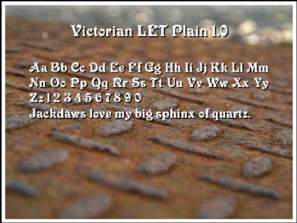 Victorian LET Plain 1.0 Font Preview