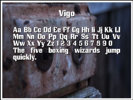 Vigo Font Preview