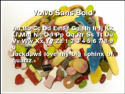 Volvo Sans Bold Font Preview