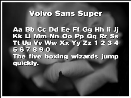 Volvo Sans Super Font