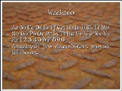 Wackado Font Preview