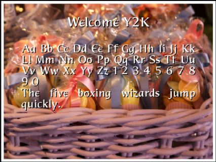 Welcome Y2K Font Preview