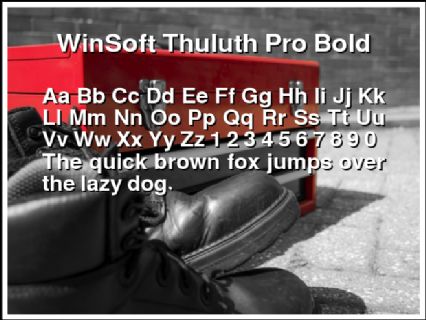 WinSoft Thuluth Pro Bold Font Preview