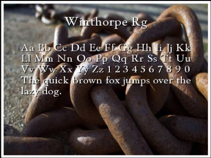 Winthorpe Rg Font Preview