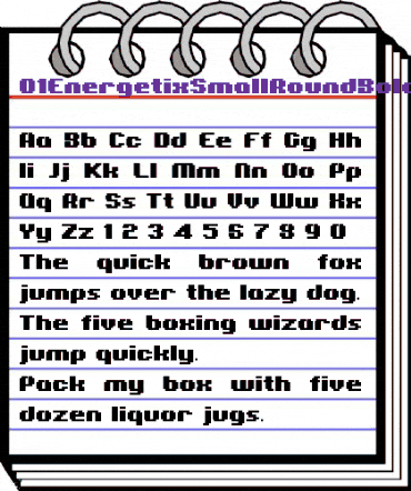 01EnergetixSmallRound Bold animated font preview