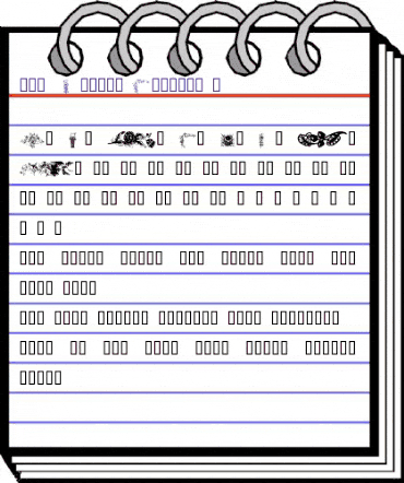 101! Floral Designs 6 Regular animated font preview