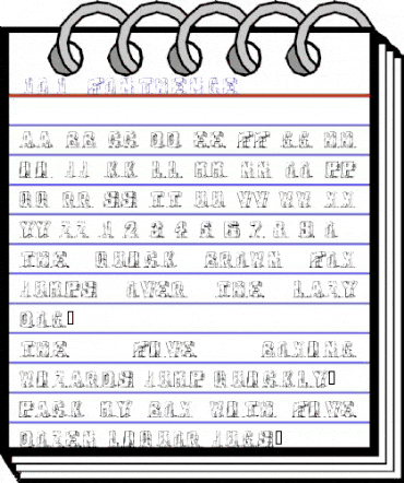 101! FontHenge Regular animated font preview 101! FontHenge Regular animated font preview