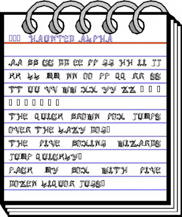 101! Haunted Alpha Regular animated font preview 101! Haunted Alpha Regular animated font preview