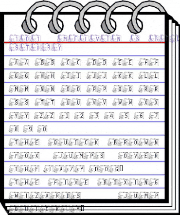 101! Melvin's Bedtime Story Regular animated font preview