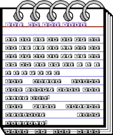 101! On the Tube Regular animated font preview