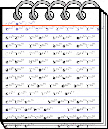 101! Postmarked Regular animated font preview 101! Postmarked Regular animated font preview